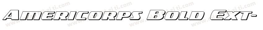 Americorps Bold Ext字体转换